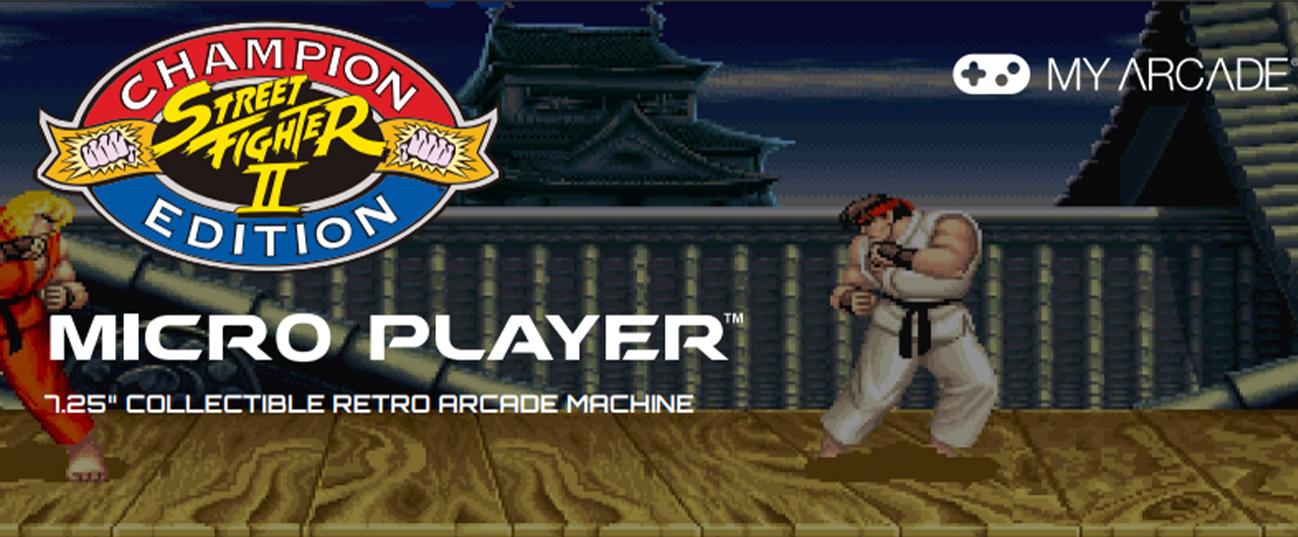 MY ARCADE 7.5'' Street-Fighter II Champion Edition Micro Player