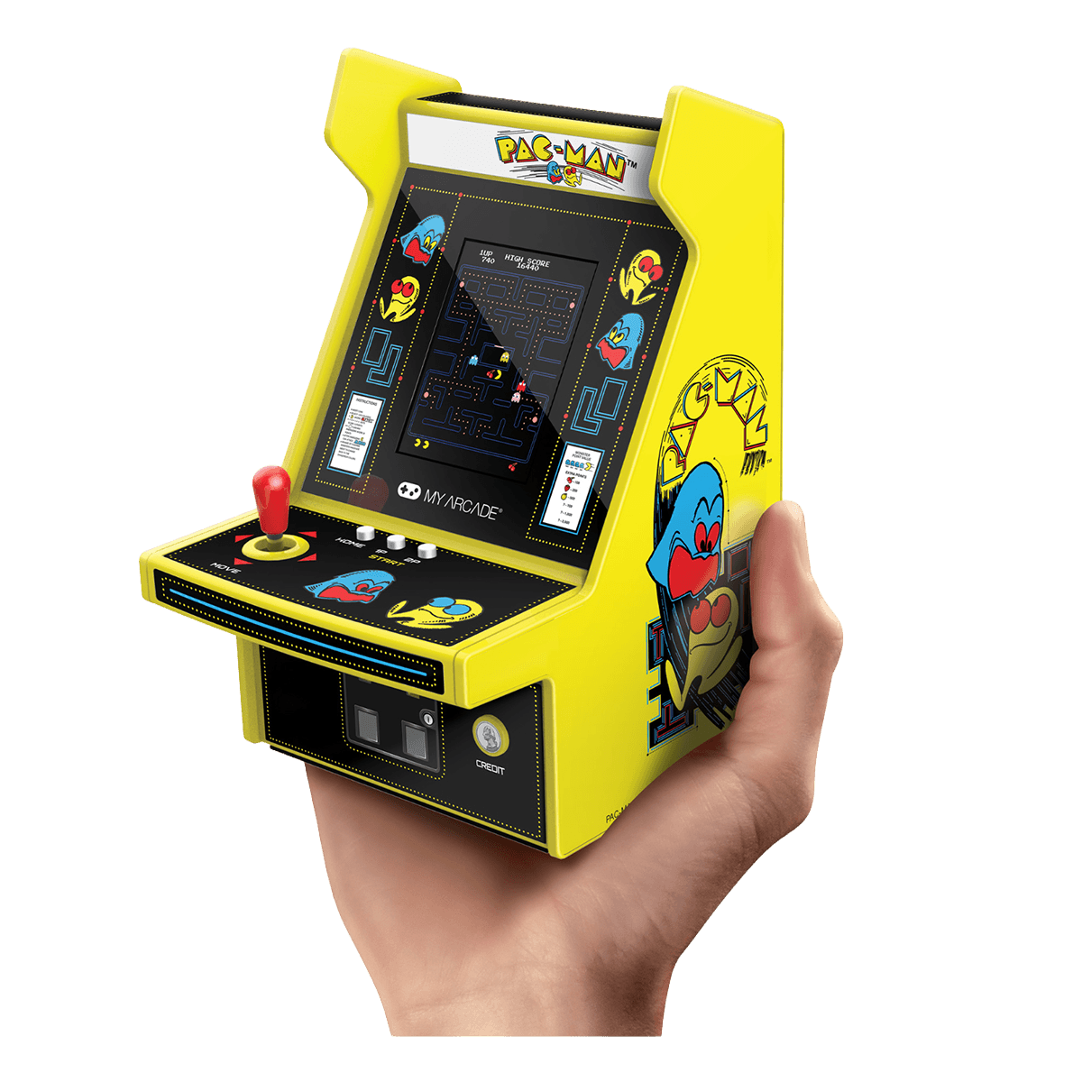 MY ARCADE 6.8'' PAC-MAN Φορητό Micro Player Pro Yellow - 4