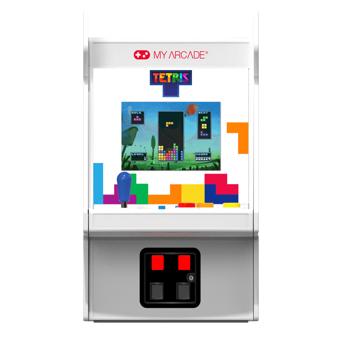MY ARCADE 6.8'' TETRIS Φορητό Micro Player Pro White & Blue