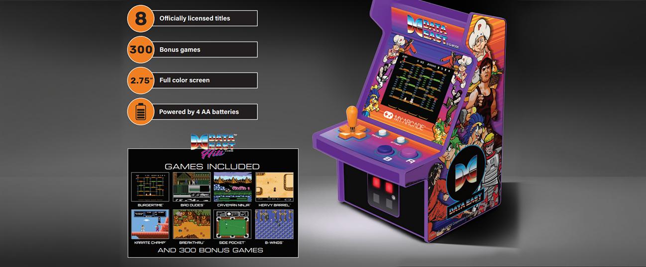 MY ARCADE 6.8'' Data East Hits Micro Player