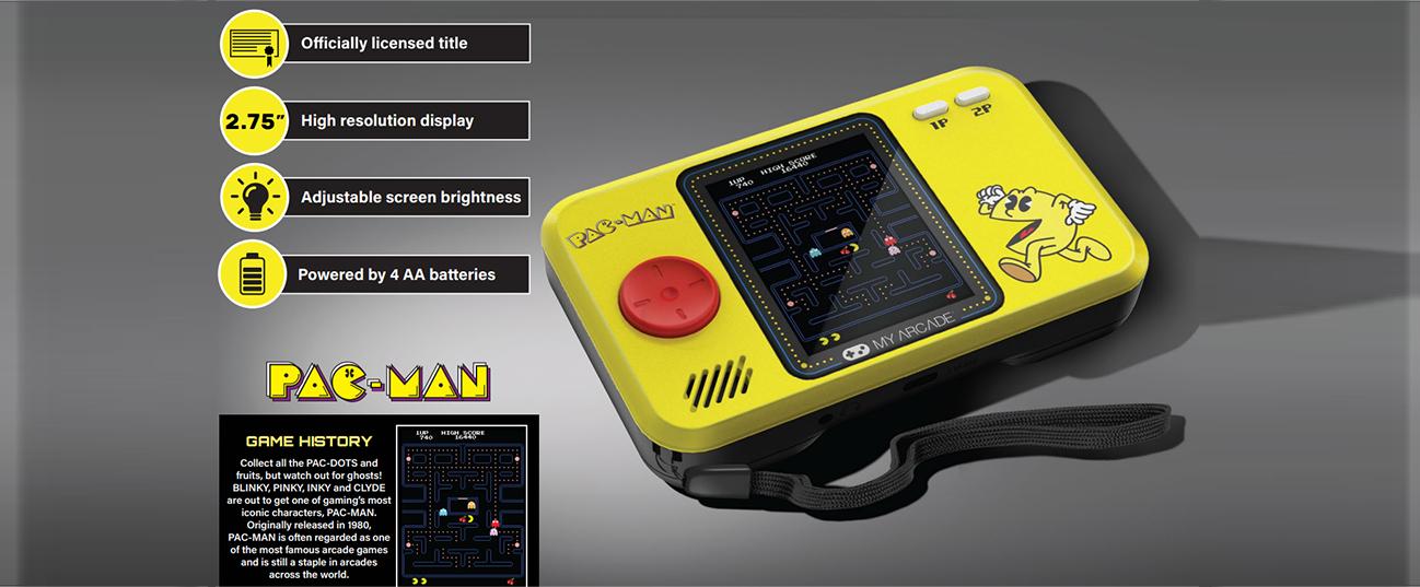 MY ARCADE PAC-MAN Φορητό Player Pro Yellow & Black