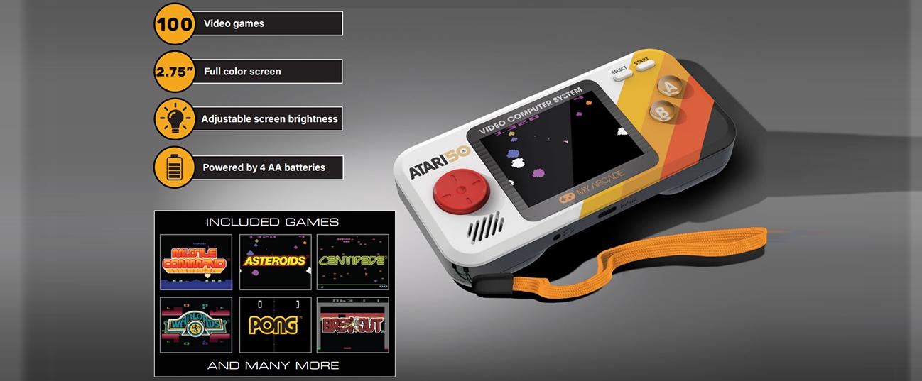 MY ARCADE ATARI Player Pro Φορητή Κονσόλα Orange & White
