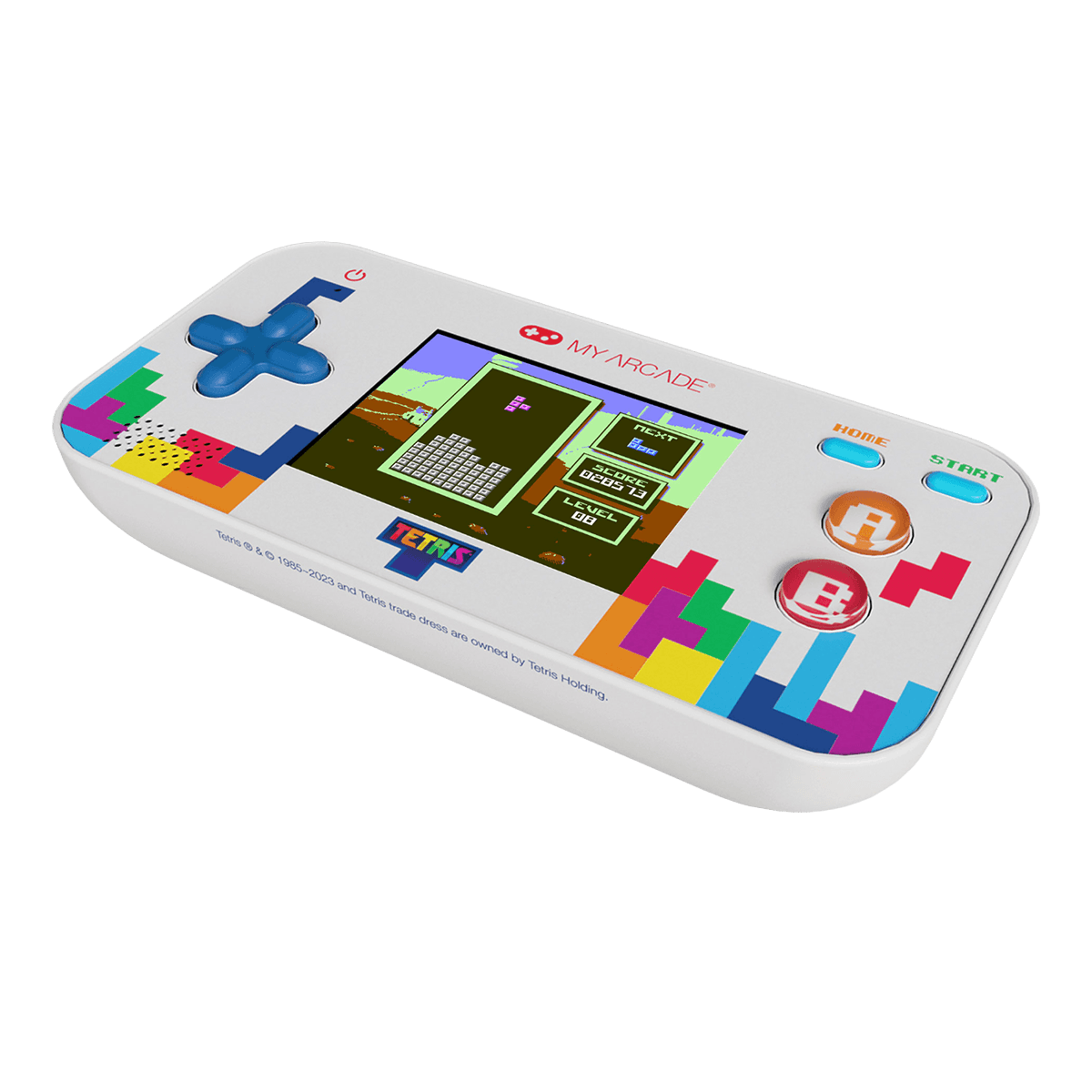 MY ARCADE TETRIS Portable Gamer V Video Game System Φορητή Κονσόλα White & Blue - 3