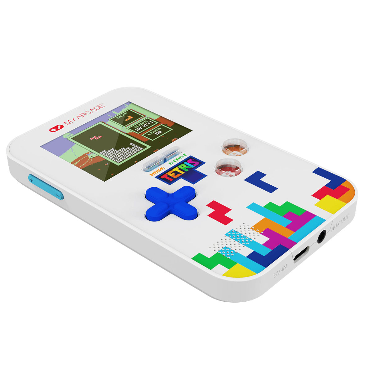 MY ARCADE TETRIS Portable Go Gamer Video Game System Φορητή Κονσόλα White & Blue - 3