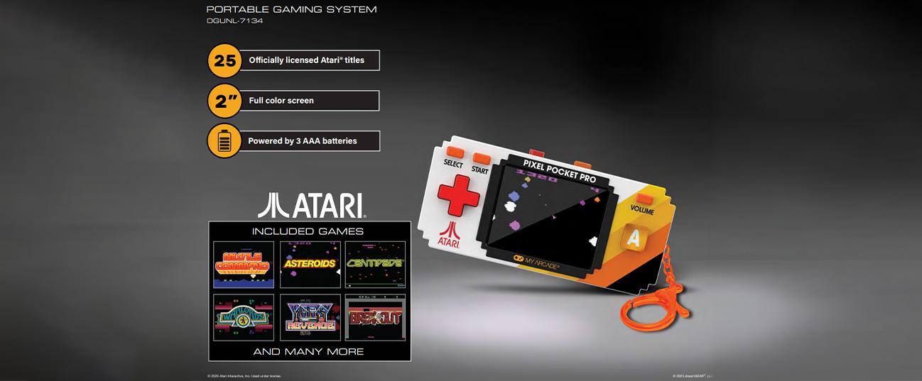 Arcade ATARI Portable Pixel Pocket Pro