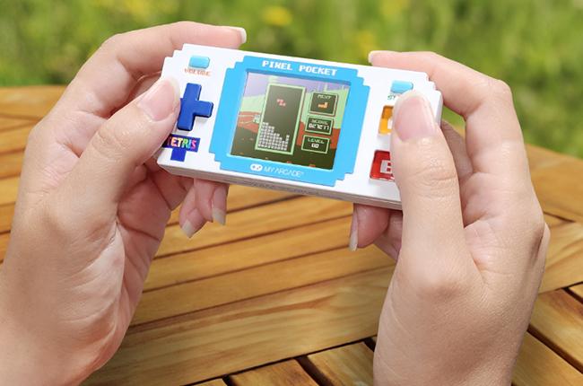MY ARCADE TETRIS Mini Portable Pixel Pocket Gaming System 