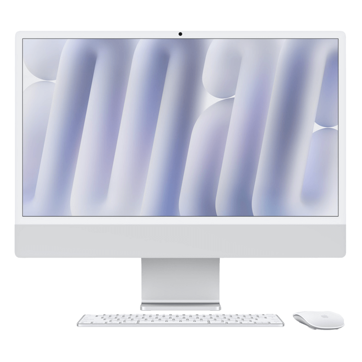 APPLE iMac 24" Nano Glass M4 Chip with 10-core CPU & 10-core GPU /16GB Ram /256GB /Silver All-in-One Desktop (MD3H4GR/A)