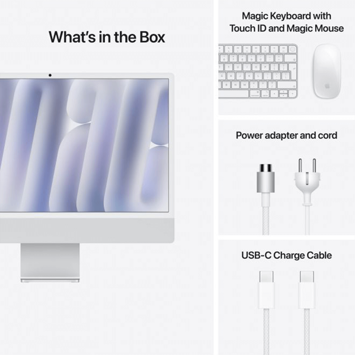 APPLE iMac 24" Nano Glass M4 Chip with 10-core CPU & 10-core GPU /16GB Ram /256GB /Silver All-in-One Desktop (MD3H4GR/A) - 6