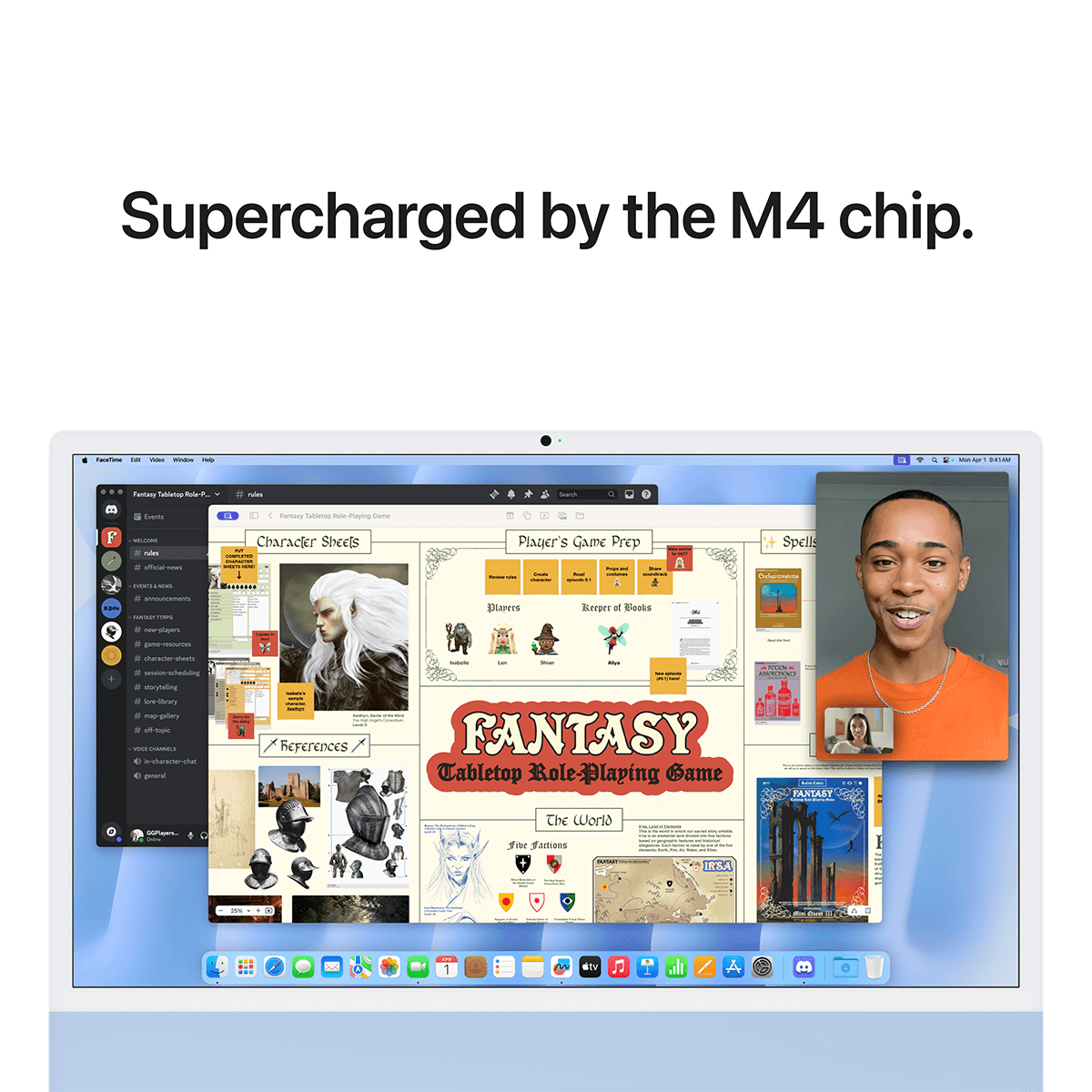 APPLE iMac 24" M4 Chip with 10-core CPU & 10-core GPU /16GB Ram /256GB /Blue All-in-One Desktop (MWV13GR/A) - 4