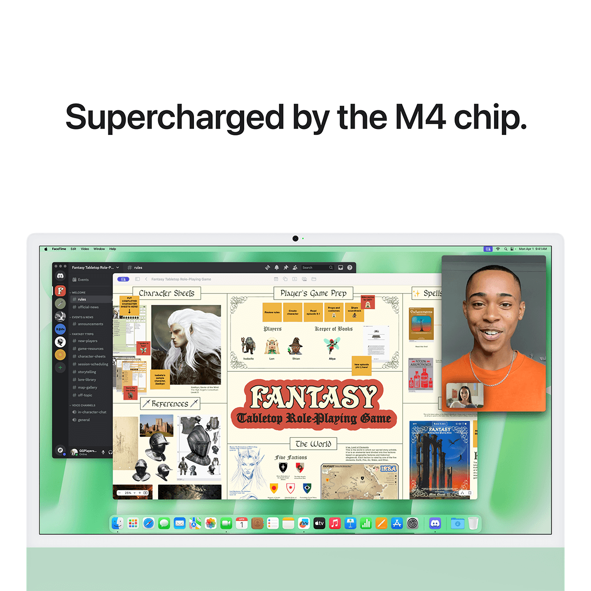 APPLE iMac 24" M4 Chip with 10-core CPU & 10-core GPU /16GB Ram /256GB /Green All-in-One Desktop (MWUY3GR/A) - 4