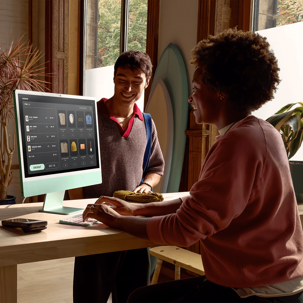APPLE iMac 24" M4 Chip with 10-core CPU & 10-core GPU /16GB Ram /256GB /Green All-in-One Desktop (MWUY3GR/A) - 5