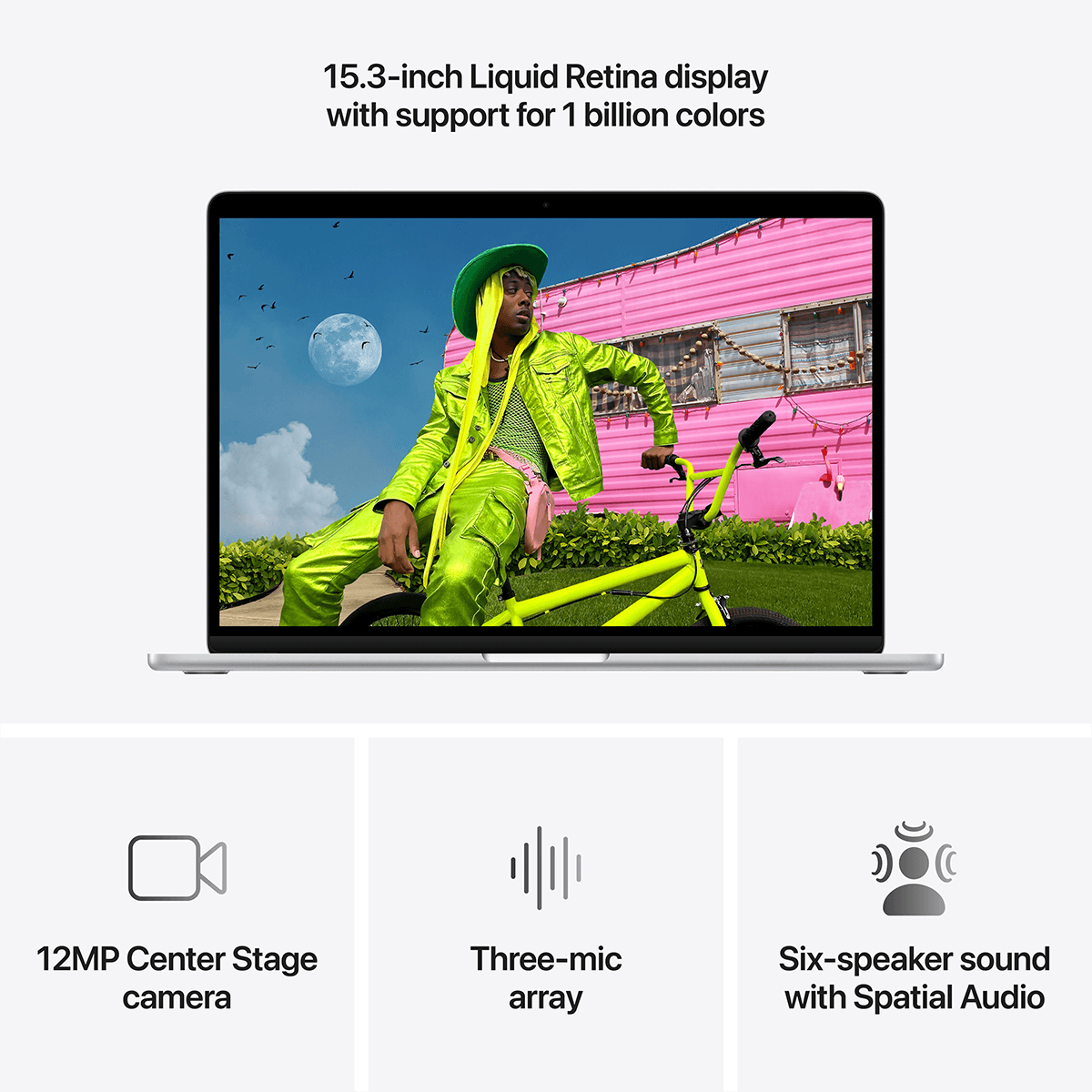APPLE MacBook Air 13'' M5 Chip with 10-core CPU & 8-core GPU /16GB Ram /512GB /Laptop Silver (MDH74GR/A) - 3