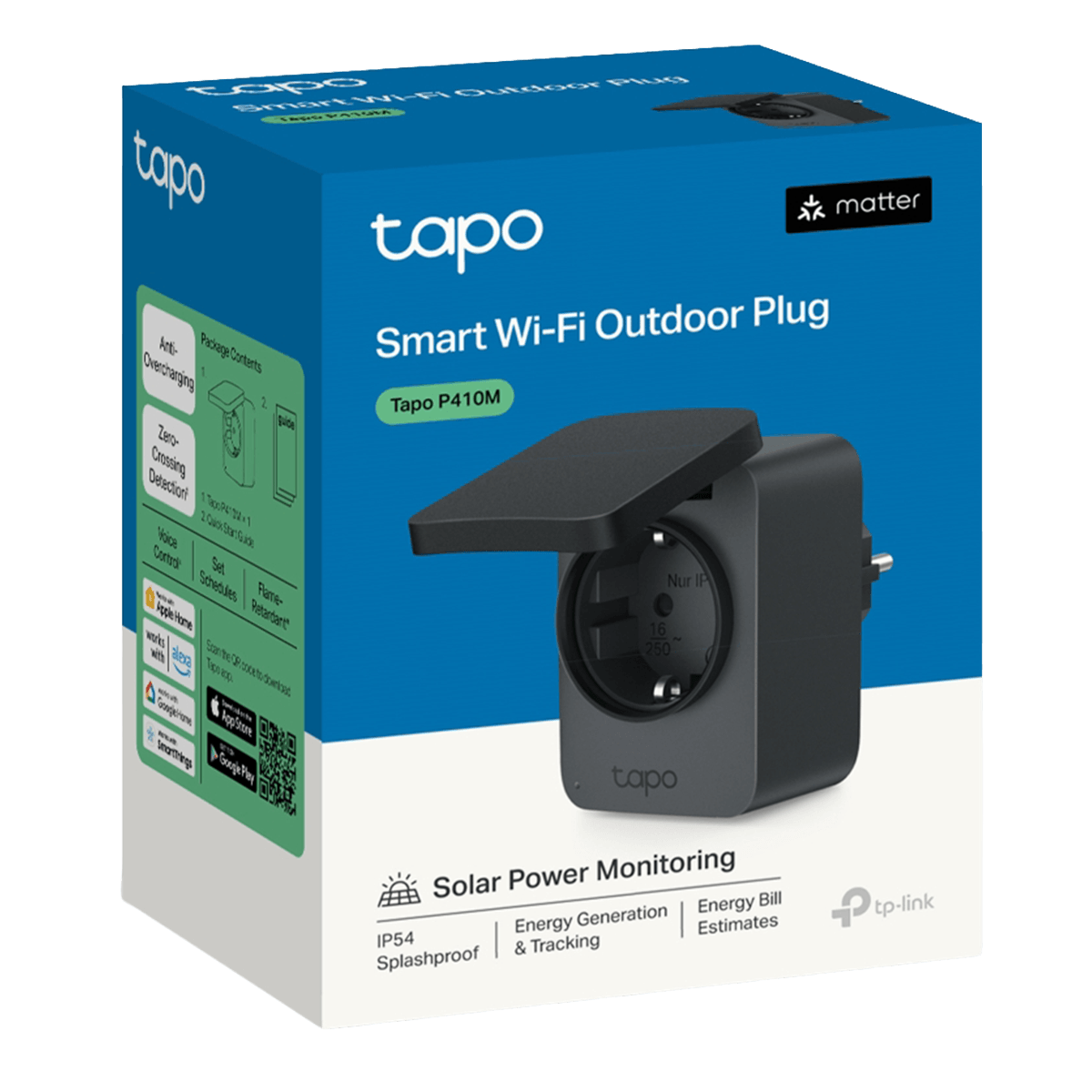 TP-LINK Tapo P140M Έξυπνη Πρίζα WiFi για Εξωτερικούς Χώρους Μαύρο - 4