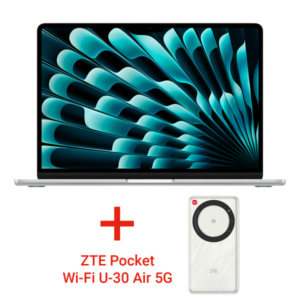 APPLE MacBook Air 13'' M5 Chip with 10-core CPU & 8-core GPU /16GB Ram /512GB /Laptop Silver (MDH74GR/A) BUNDLE