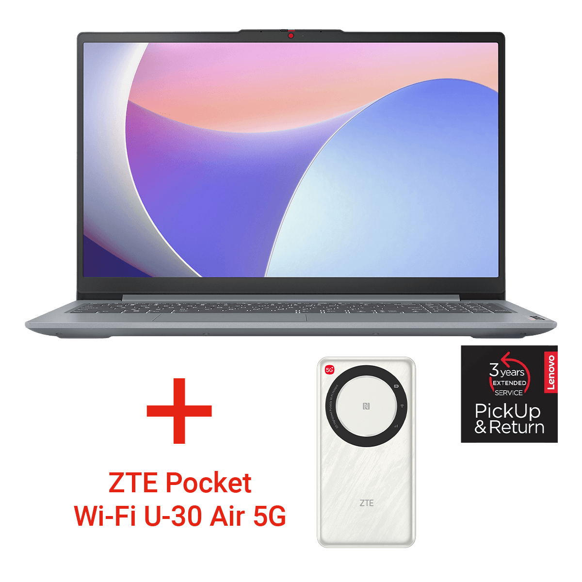 LENOVO IdeaPad Slim 3 15.6'' FHD/ Intel N100 4Cores/ 8GB/ 128GB SSD/ Windows 11 Home S Laptop BUNDLE