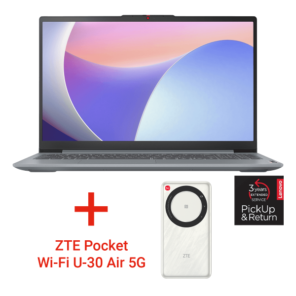 LENOVO IdeaPad Slim 3 15.6'' FHD/ Intel N100 4Cores/ 8GB/ 128GB SSD/ Windows 11 Home S Laptop BUNDLE