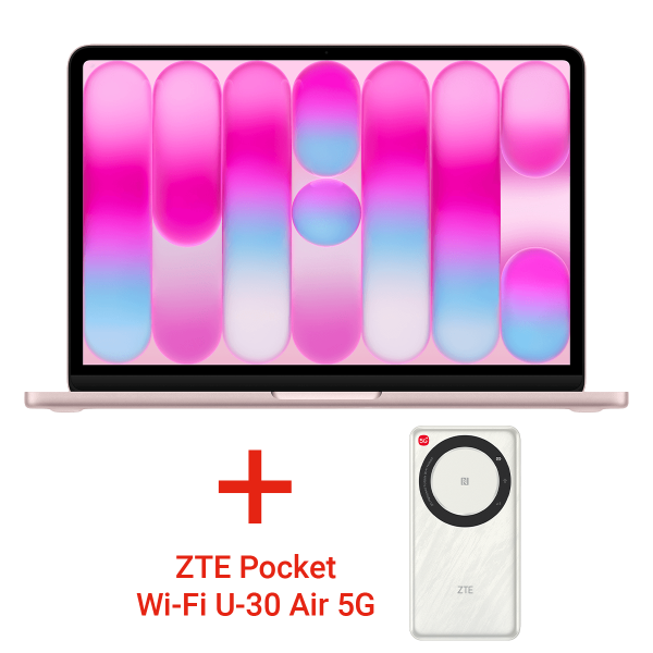 APPLE MacBook Neo 13'' A18 Pro Chip with 6-core CPU & 5-core GPU /8GB Ram /512GB /Laptop Blush (MHFJ4GR/A) BUNDLE