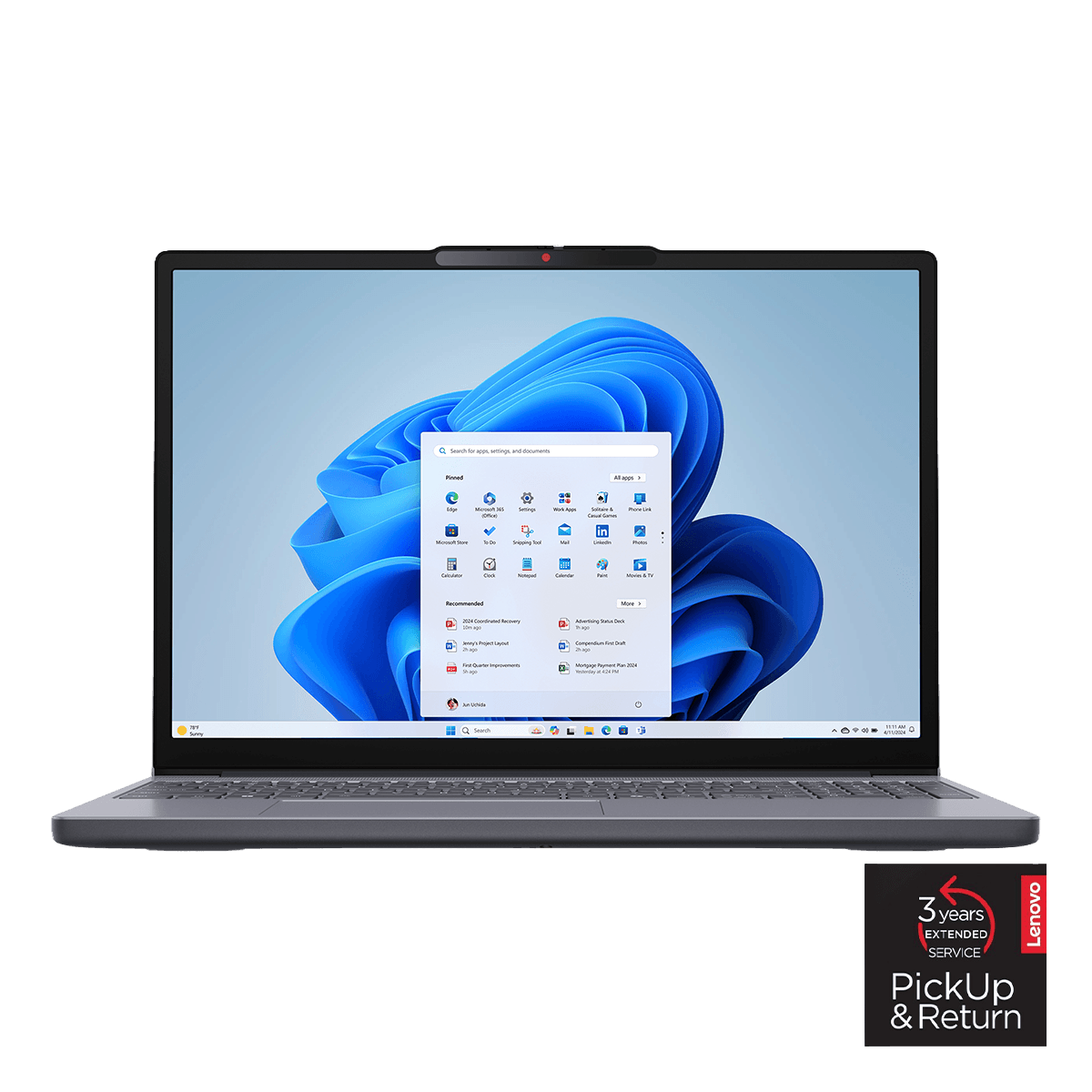 LENOVO IdeaPad Slim 3 15.3'' FHD/ AMD Ryzen 5 125/ 16GB/ 512GB SSD/ Windows 11 Home Laptop Luna Grey