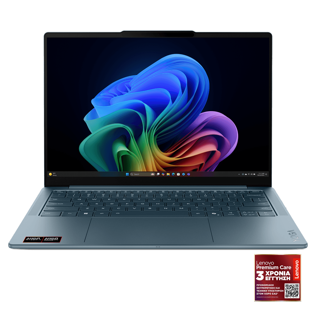 LENOVO Yoga Slim 7 14'' OLED AI/ AMD Ryzen AI 5 330/ 16GB/ 512GB SSD/ Windows 11 Home Laptop Tidal Teal