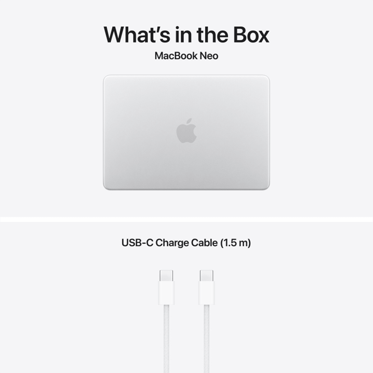 APPLE MacBook Neo 13'' A18 Pro Chip with 6-core CPU & 5-core GPU /8GB Ram /512GB /Laptop Silver (MHFC4GR/A) BUNDLE - 6