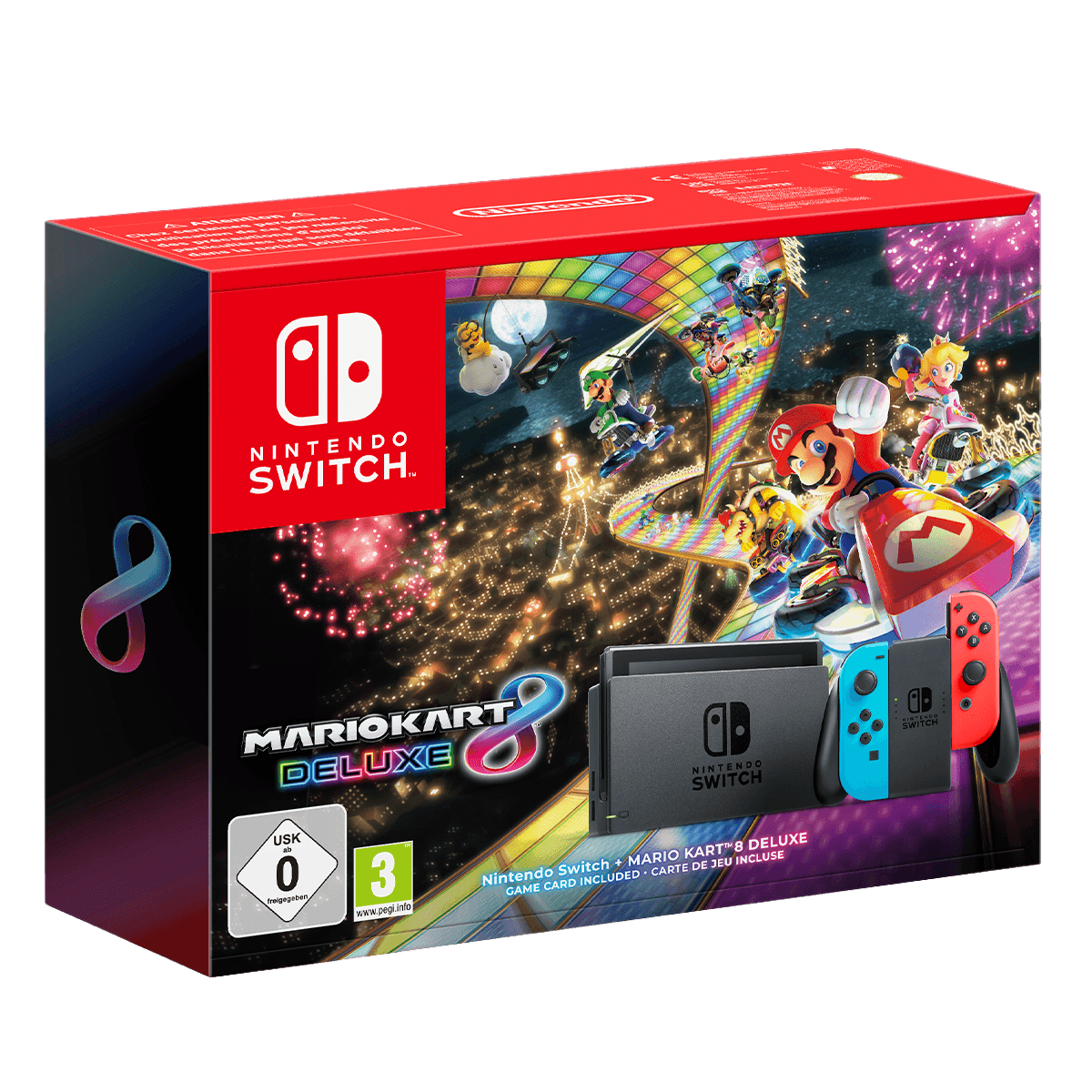 Nintendo Switch Neon Blue/ Red Joy-Con Mario Kart 8 Deluxe