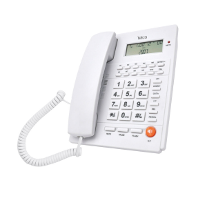 TELCO ενσύρματο τηλέφωνο TM-PA117 Λευκό