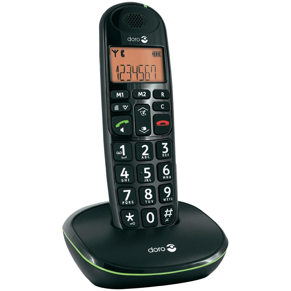 DORO ασύρματο τηλέφωνο PhoneEasy 100w Μαύρο