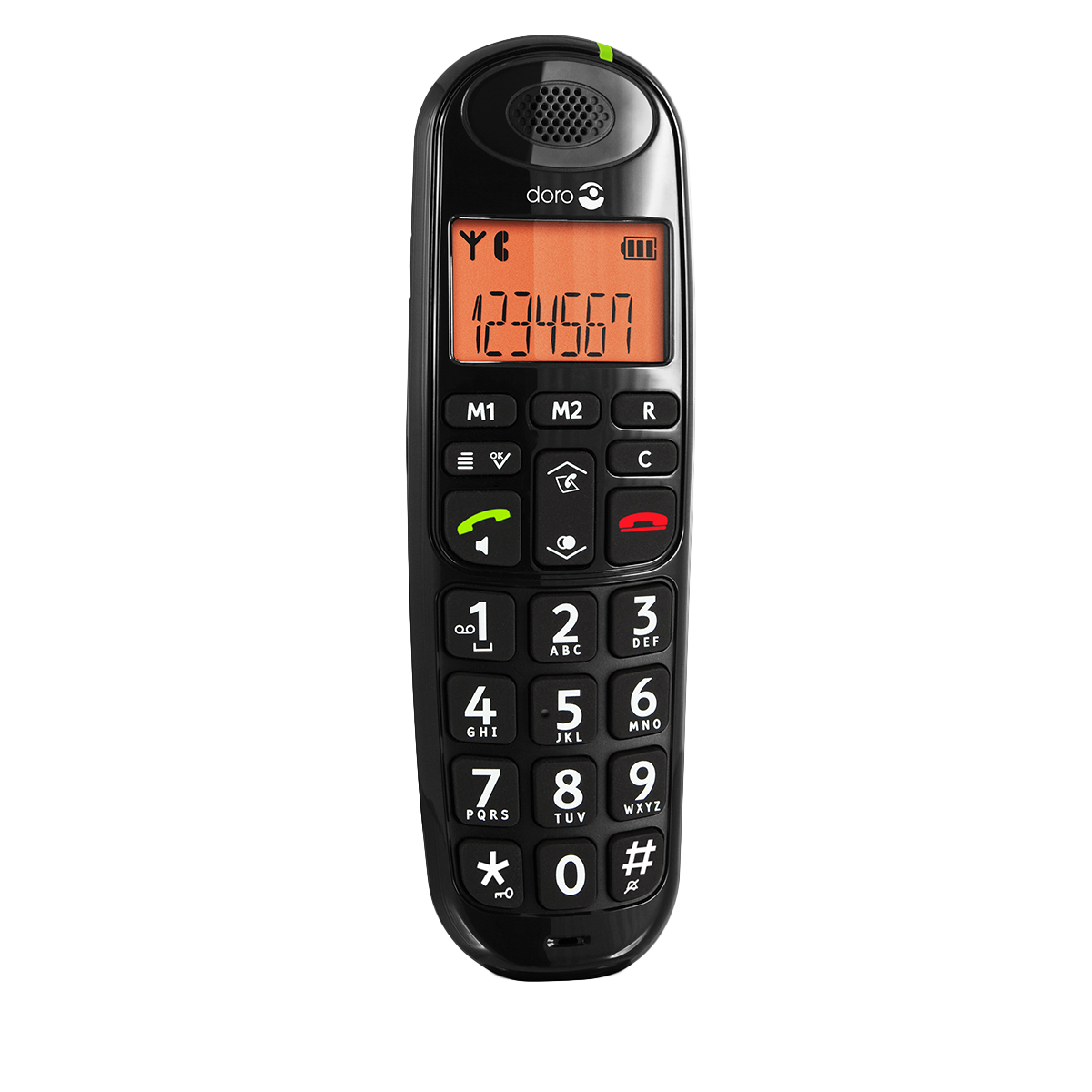 DORO ασύρματο τηλέφωνο PhoneEasy 100w Μαύρο - 2