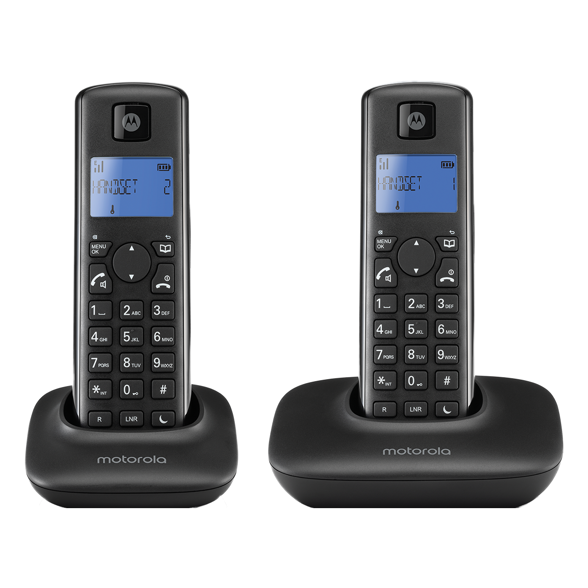MOTOROLA ασύρματο τηλέφωνο T402 Duo Μαύρο