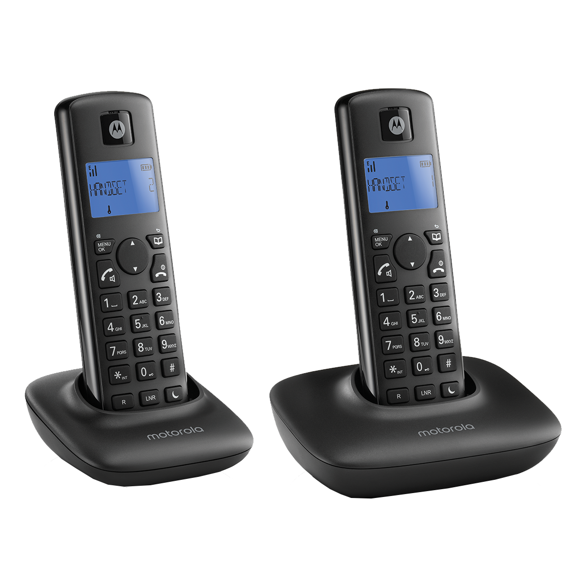 MOTOROLA ασύρματο τηλέφωνο T402 Duo Μαύρο - 2