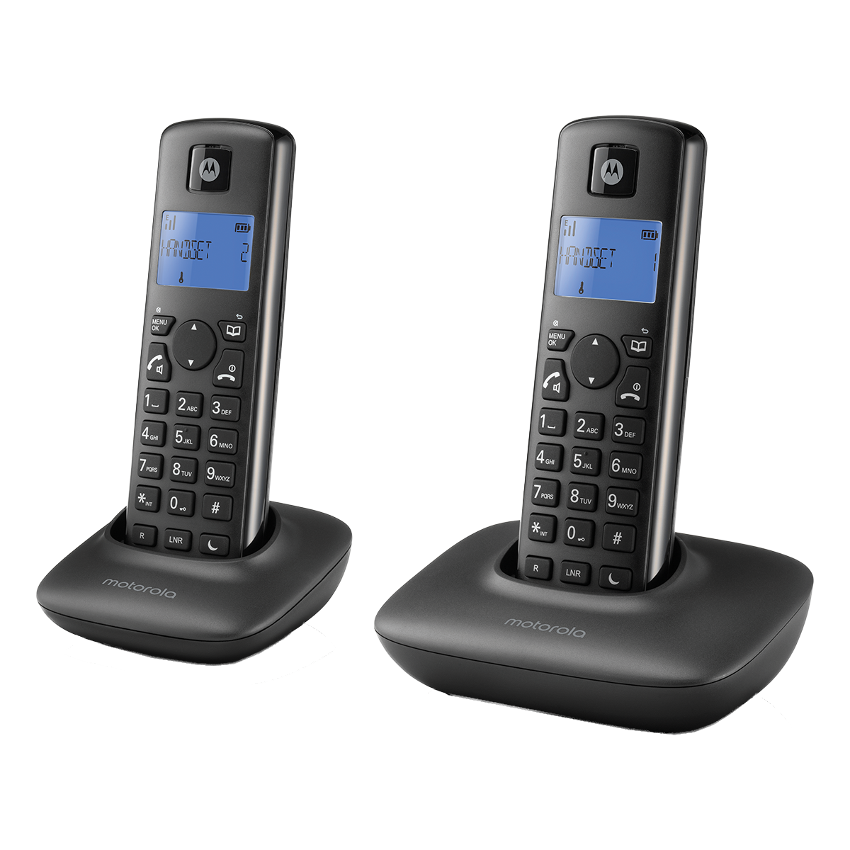 MOTOROLA ασύρματο τηλέφωνο T402 Duo Μαύρο - 3