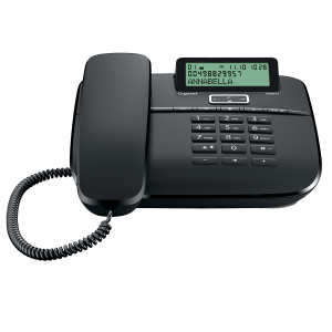 GIGASET ενσύρματο τηλέφωνο DA611 Μαύρο