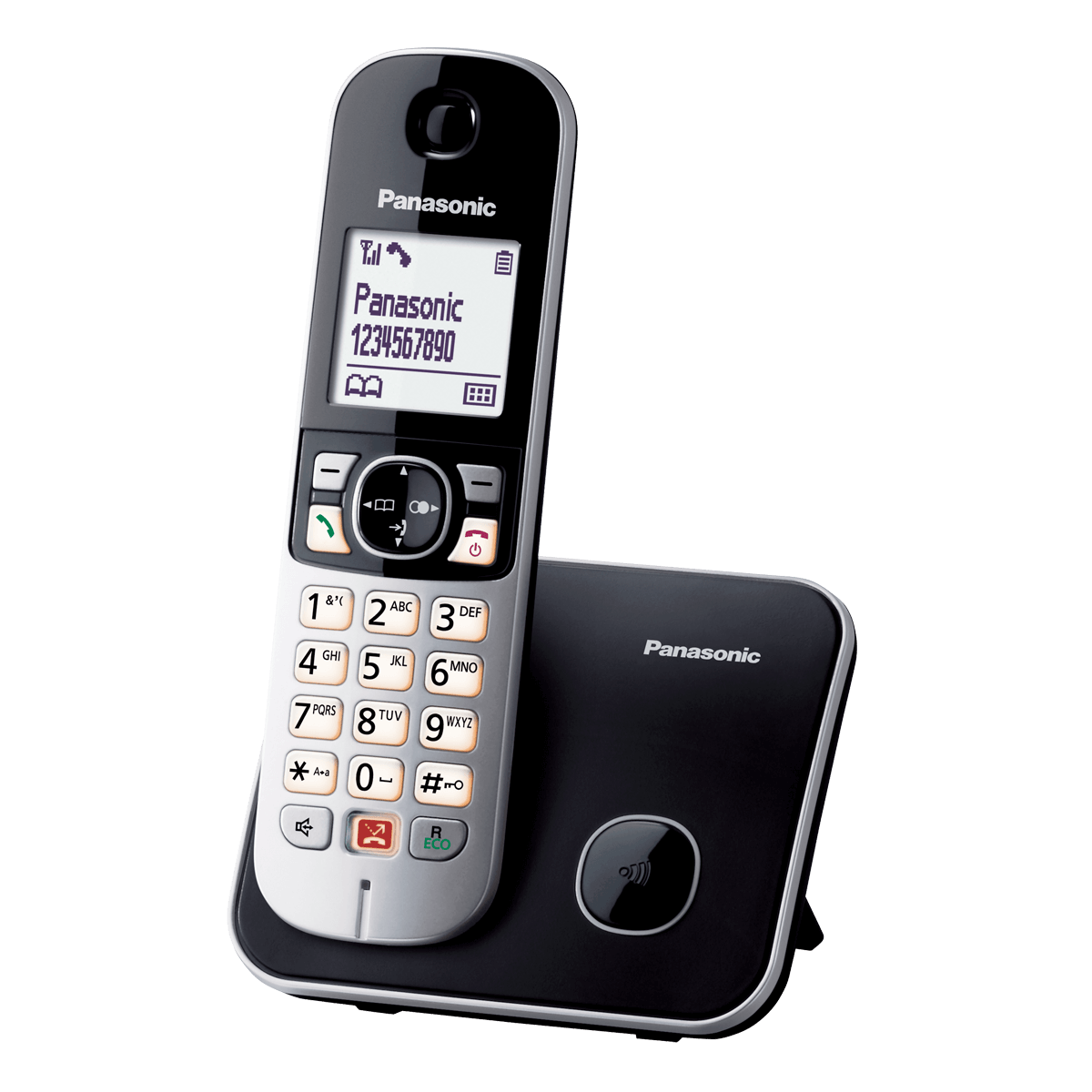 PANASONIC KX-TG6851GR Μαύρο/ Ασημί Ασύρματο Τηλέφωνο - 3