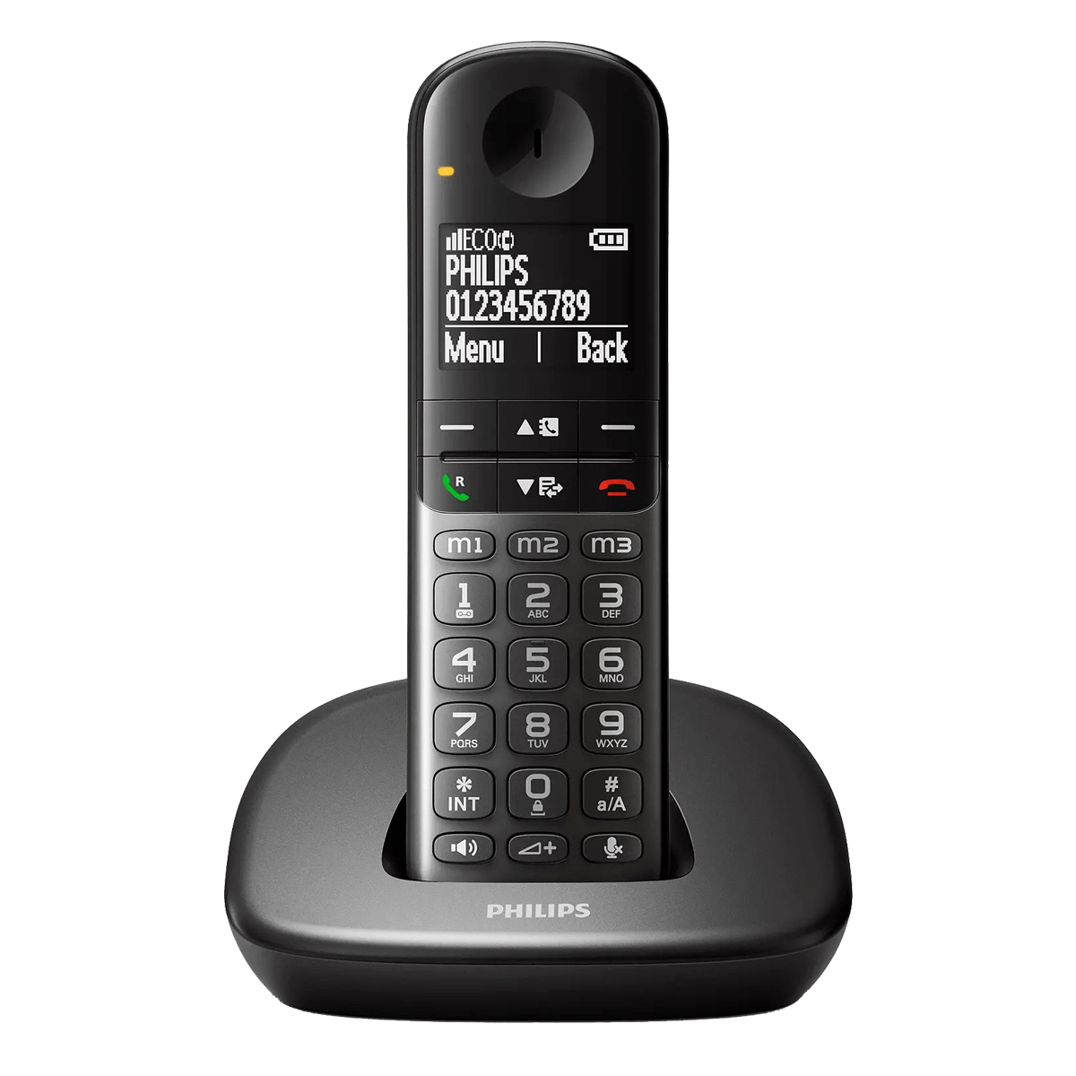 PHILIPS XL4901/ GRS Μαύρο Ασύρματο Τηλέφωνο