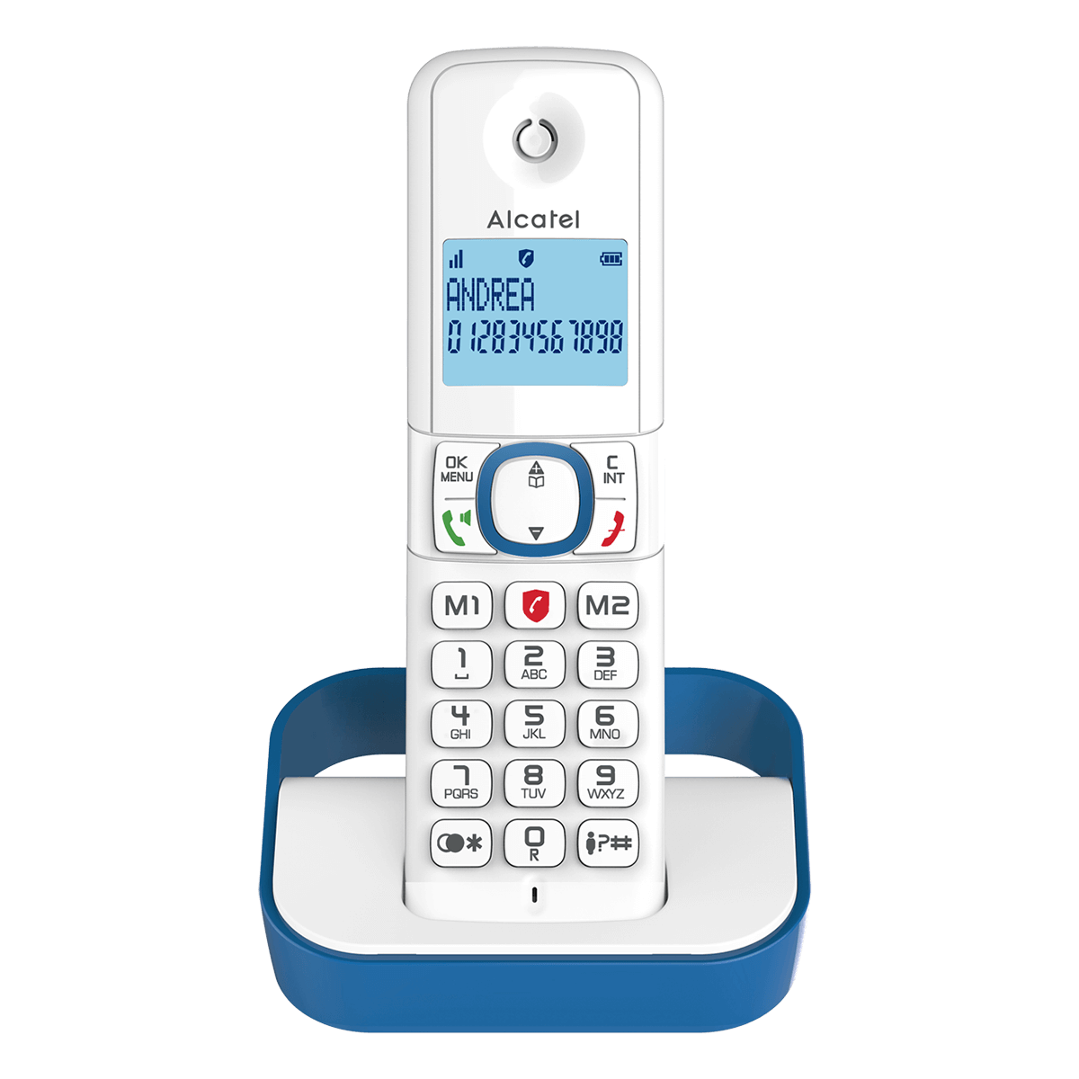 ALCATEL F860 Μπλε Ασύρματο Τηλέφωνο