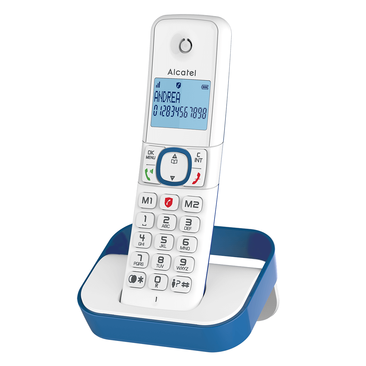 ALCATEL F860 Μπλε Ασύρματο Τηλέφωνο - 3