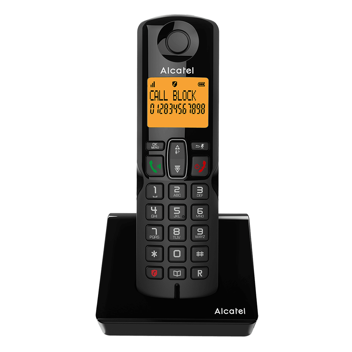 ALCATEL S280 Μαύρο Ασύρματο Τηλέφωνο