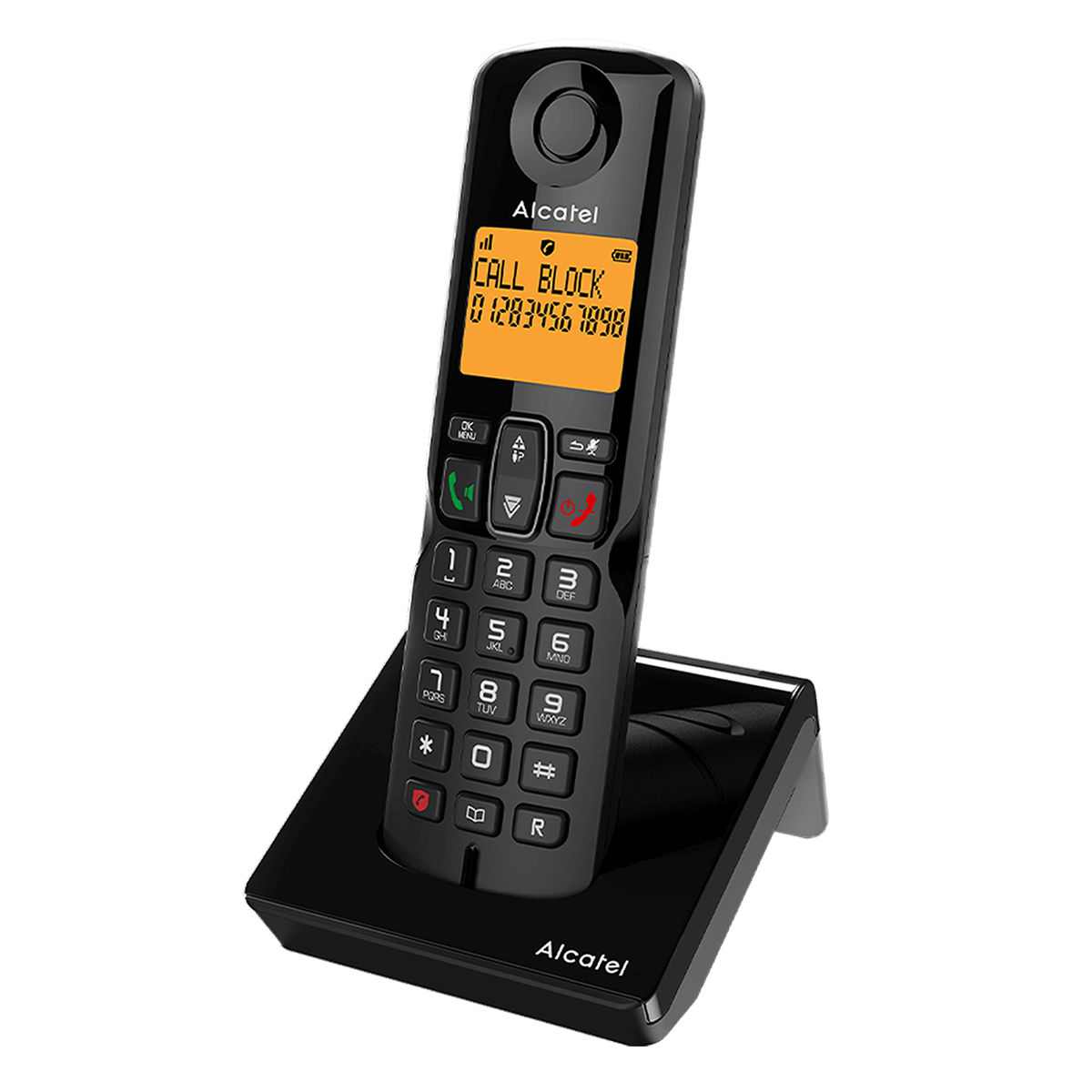 ALCATEL S280 Μαύρο Ασύρματο Τηλέφωνο - 2