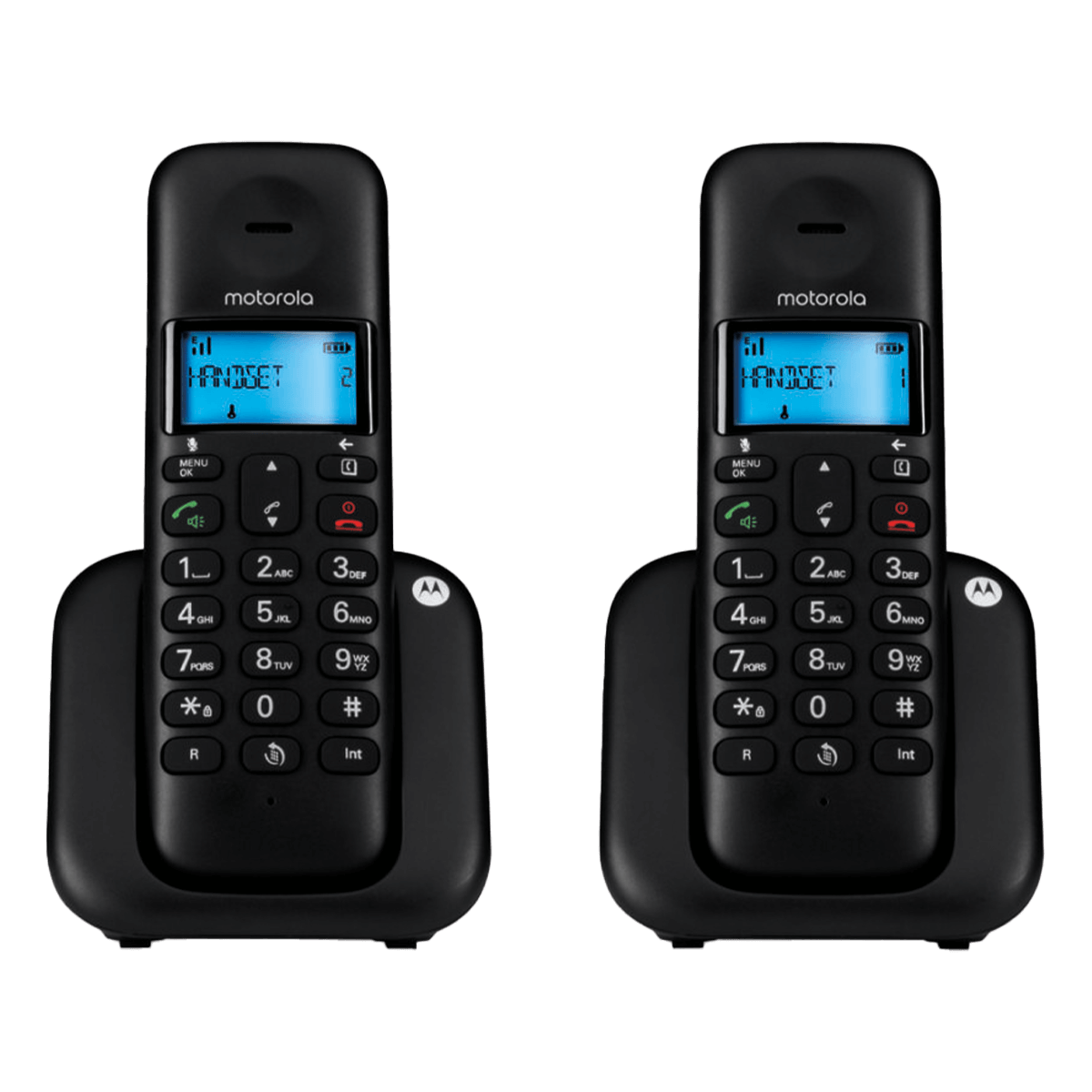 MOTOROLA T302 Duo Μαύρο Ασύρματο Τηλέφωνο