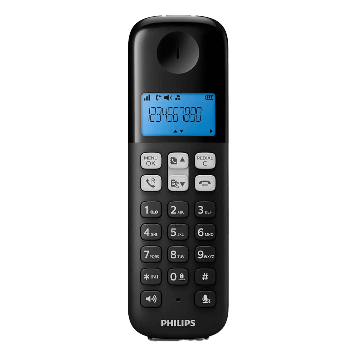 PHILIPS D1612 Duo Μαύρο Ασύρματο Τηλέφωνο - 3