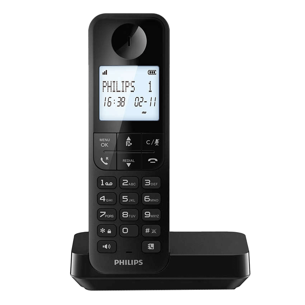 PHILIPS D2701 Μαύρο Ασύρματο Τηλέφωνο