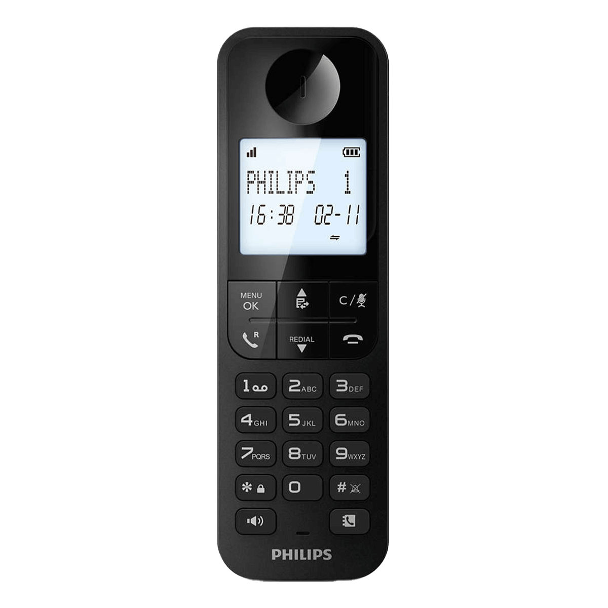 PHILIPS D2701 Μαύρο Ασύρματο Τηλέφωνο - 2
