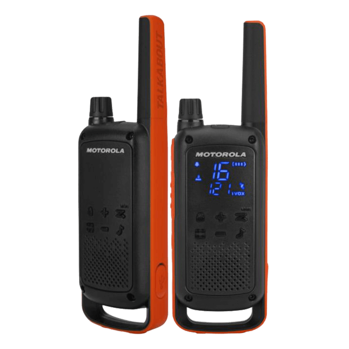 MOTOROLA Αδιάβροχο Walkie Talkie Talkabout T82 Μαύρο/ Πορτοκαλί