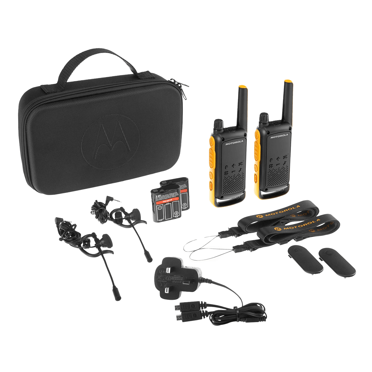 MOTOROLA Αδιάβροχο Walkie Talkie Extreme T82 Μαύρο/ Κίτρινο