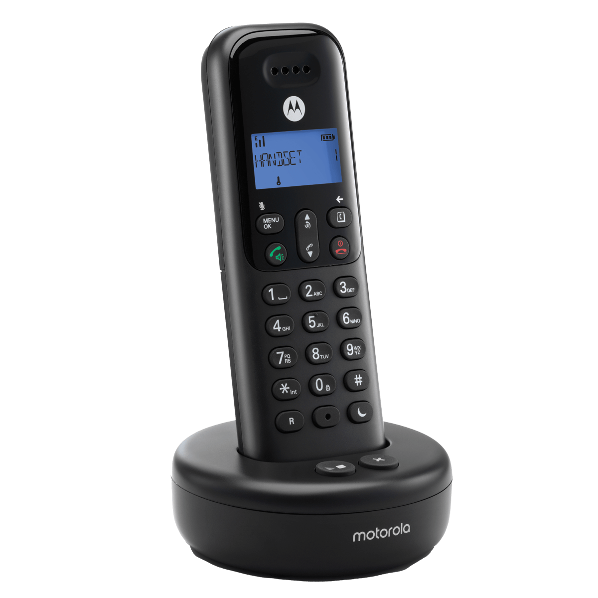 MOTOROLA T511+ Μαύρο Ασύρματο Τηλέφωνο