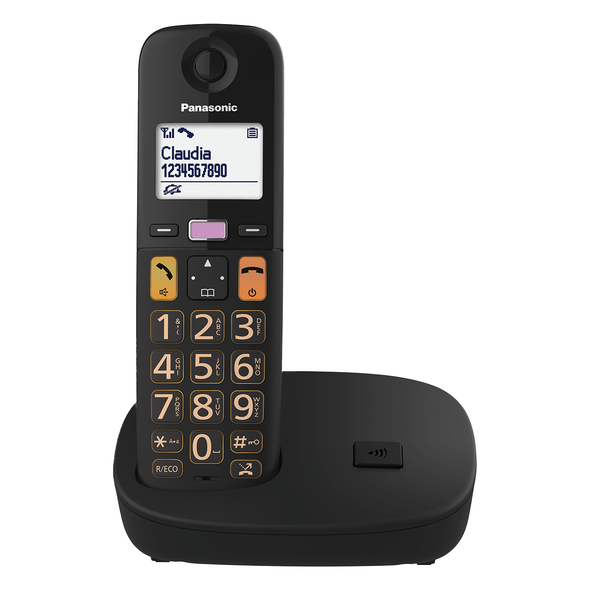 PANASONIC KX-TGU110EXB Dect Ασύρματο Τηλέφωνο Μαύρο