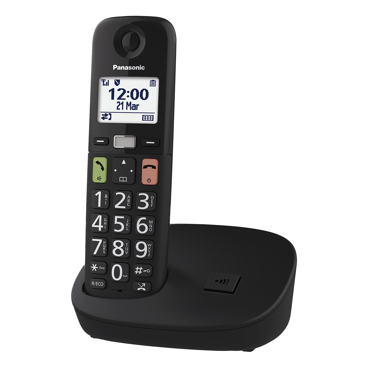 PANASONIC KX-TGU110EXB Dect Ασύρματο Τηλέφωνο Μαύρο - 2
