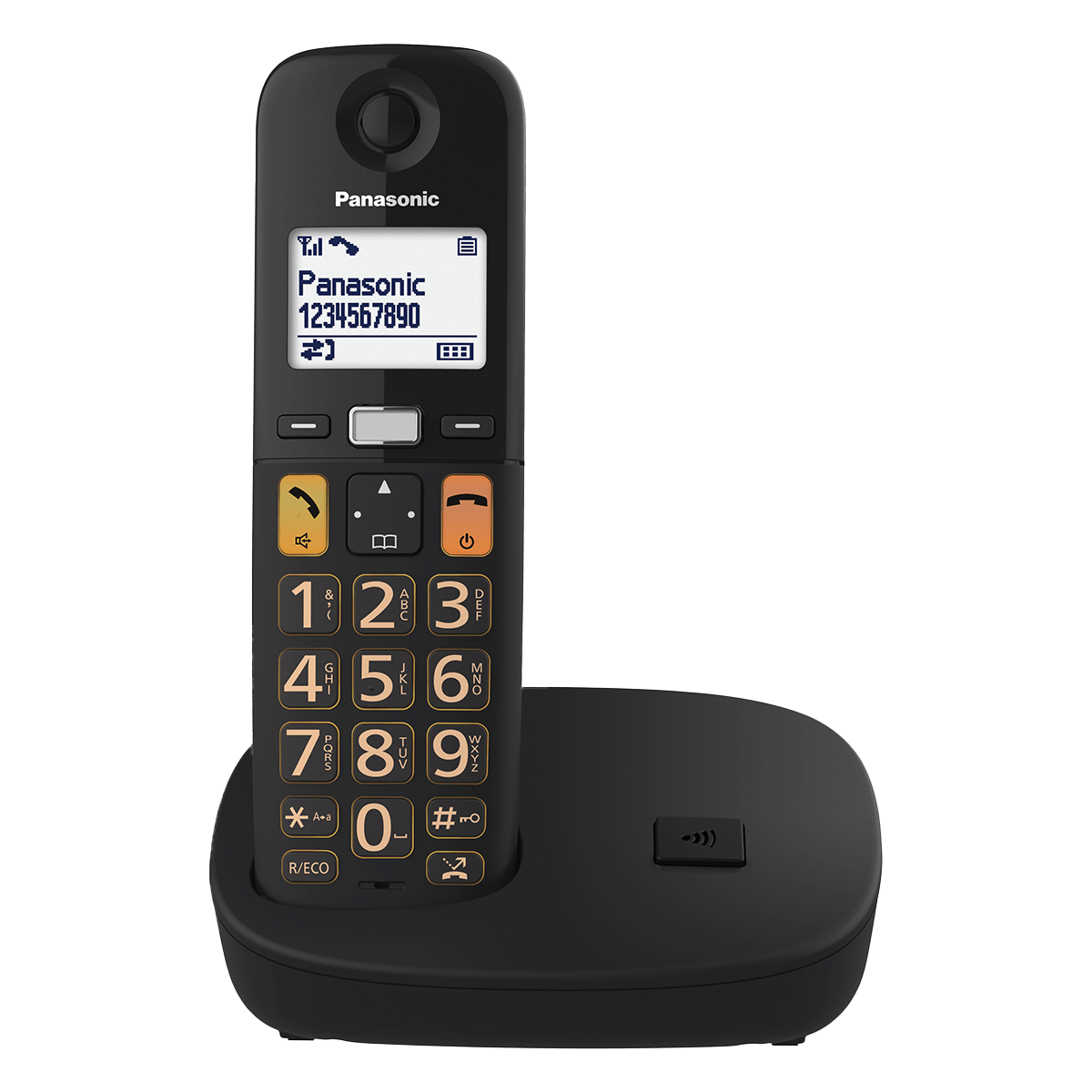 PANASONIC KX-TGU110EXB Dect Ασύρματο Τηλέφωνο Μαύρο - 3