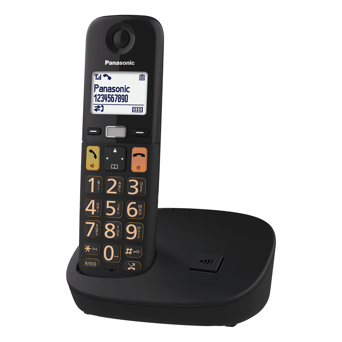PANASONIC KX-TGU110EXB Dect Ασύρματο Τηλέφωνο Μαύρο - 4
