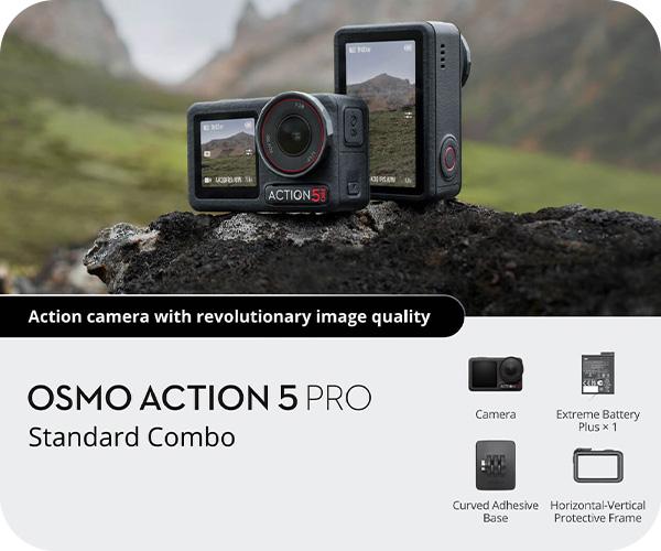 osmo action 5 pro standard combo action camera video ai